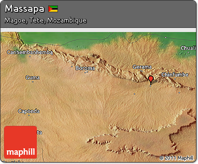 Satellite 3D Map of Massapa