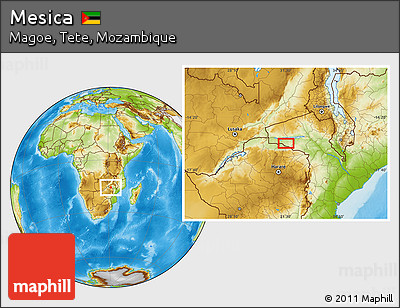 Physical Location Map of Mesica