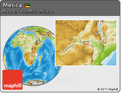 Physical Location Map of Mesica