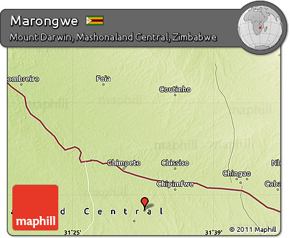 Physical Map of Marongwe