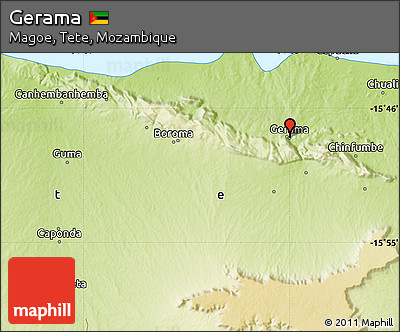 Physical Map of Gerama