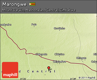 Physical Map of Marongwe