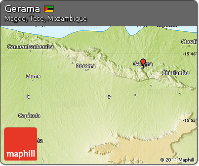 Physical Map of Gerama