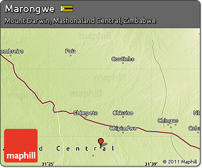 Physical Map of Marongwe