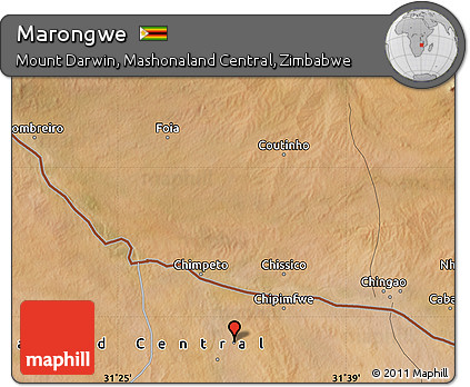 Satellite Map of Marongwe