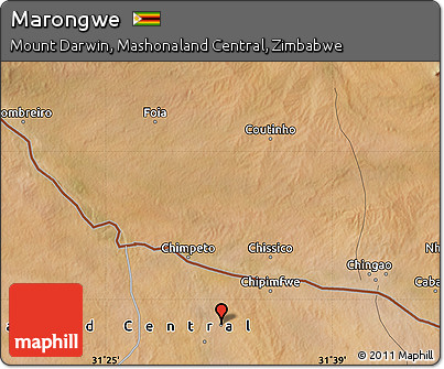Satellite Map of Marongwe