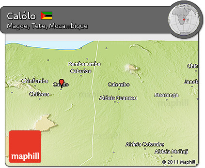Physical 3D Map of Calólo