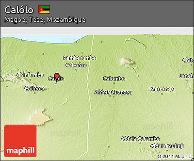 Physical 3D Map of Calólo