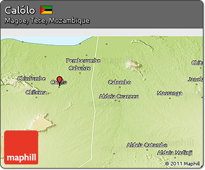 Physical 3D Map of Calólo