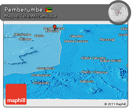 Political Panoramic Map of Pemberumbe
