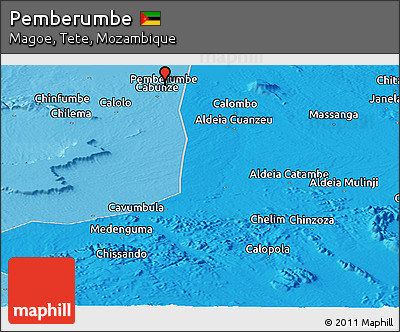 Political Panoramic Map of Pemberumbe