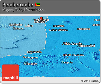 Political Panoramic Map of Pemberumbe