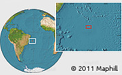 Satellite Location Map of the area around 15° 58' 32" S, 32° 13' 30" W