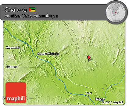 Physical 3D Map of Chaleca