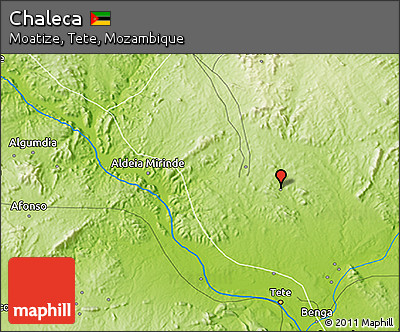 Physical 3D Map of Chaleca