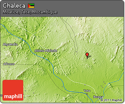 Physical 3D Map of Chaleca