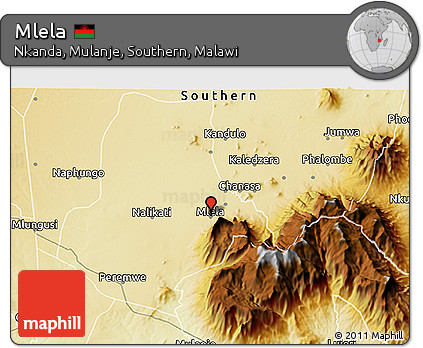 Physical 3D Map of Mlela
