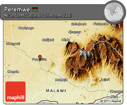 Physical 3D Map of Peremwe