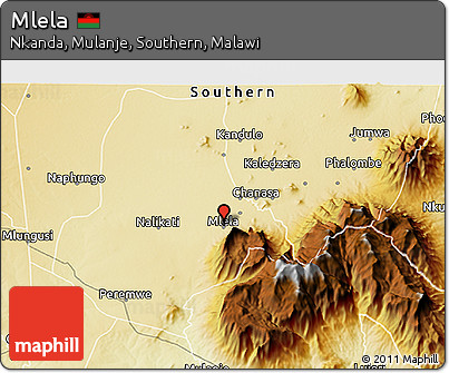 Physical 3D Map of Mlela