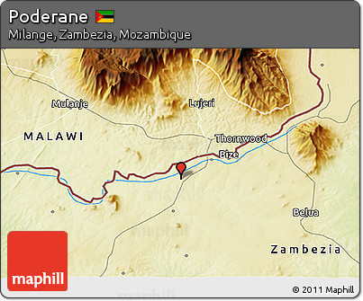 Physical 3D Map of Poderane