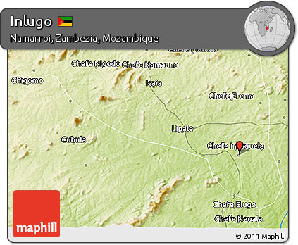 Physical 3D Map of Inlugo