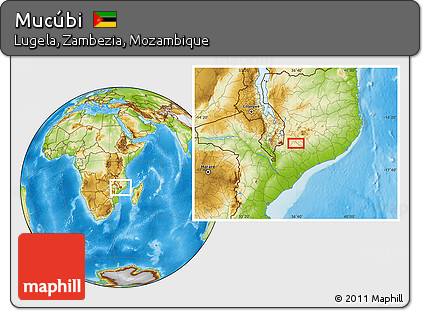 Physical Location Map of Mucúbi