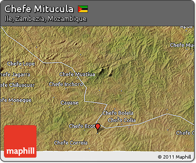 Satellite 3D Map of Chefe Mitucula