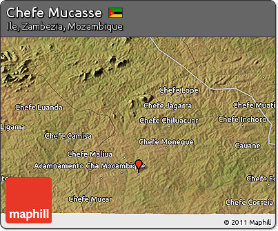 Satellite 3D Map of Chefe Mucasse