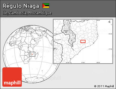 Blank Location Map of Régulo Niaga