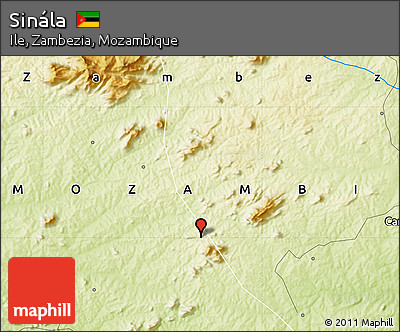 Physical Map of Sinála