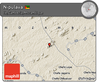 Shaded Relief Map of Nipulava