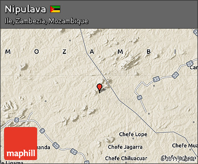 Shaded Relief Map of Nipulava