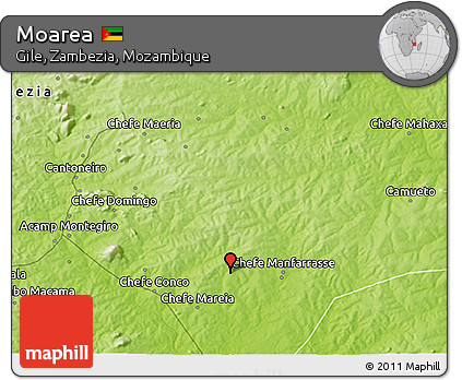 Physical 3D Map of Moarea