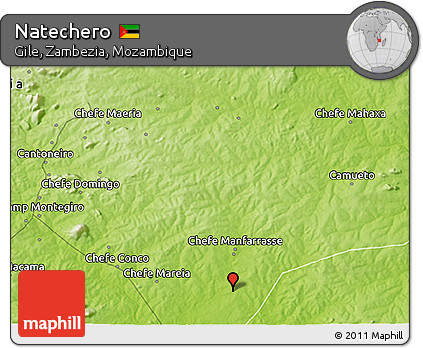 Physical 3D Map of Natechero