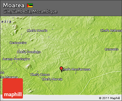 Physical 3D Map of Moarea