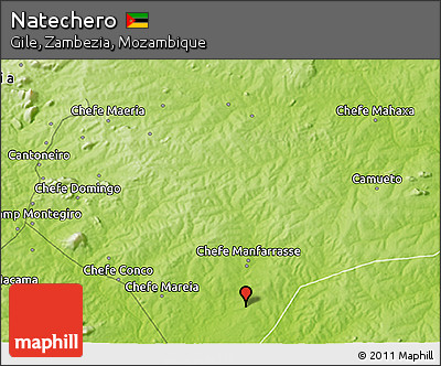Physical 3D Map of Natechero