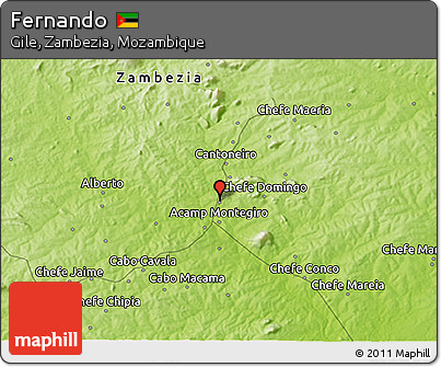 Physical 3D Map of Fernando