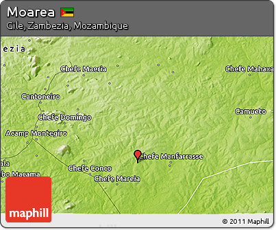 Physical 3D Map of Moarea