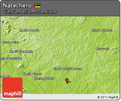 Physical 3D Map of Natechero