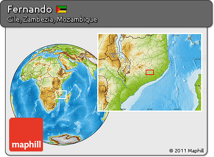 Physical Location Map of Fernando
