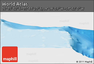 Political Panoramic Map of the Area around 15° 58' 32" S, 38° 10' 29" W