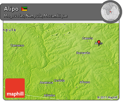 Physical 3D Map of Alipo