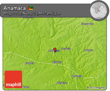 Physical 3D Map of Anamaca