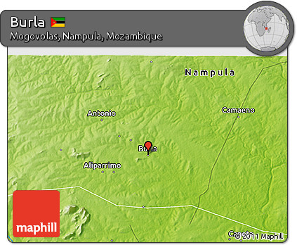 Physical 3D Map of Burla