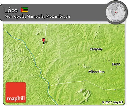 Physical 3D Map of Lóco