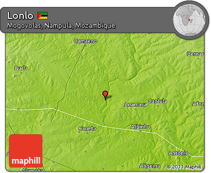 Physical 3D Map of Lonlo