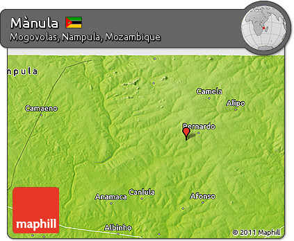 Physical 3D Map of Mànula
