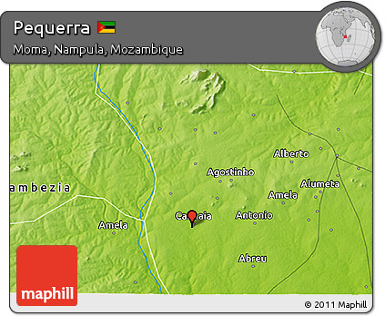 Physical 3D Map of Pequerra