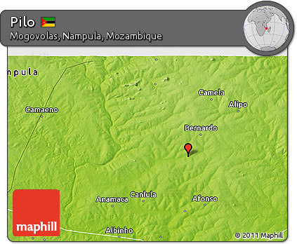 Physical 3D Map of Pilo