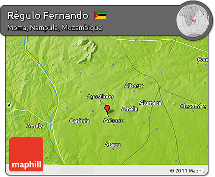 Physical 3D Map of Régulo Fernando